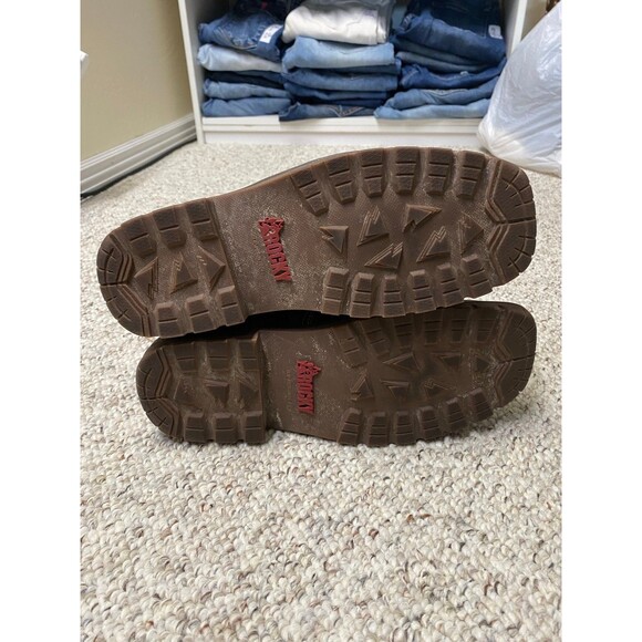 Rocky Big Girls Legacy 32 Waterproof Western Boot-Broad Square Toe Brown/Pink - Picture 9 of 12